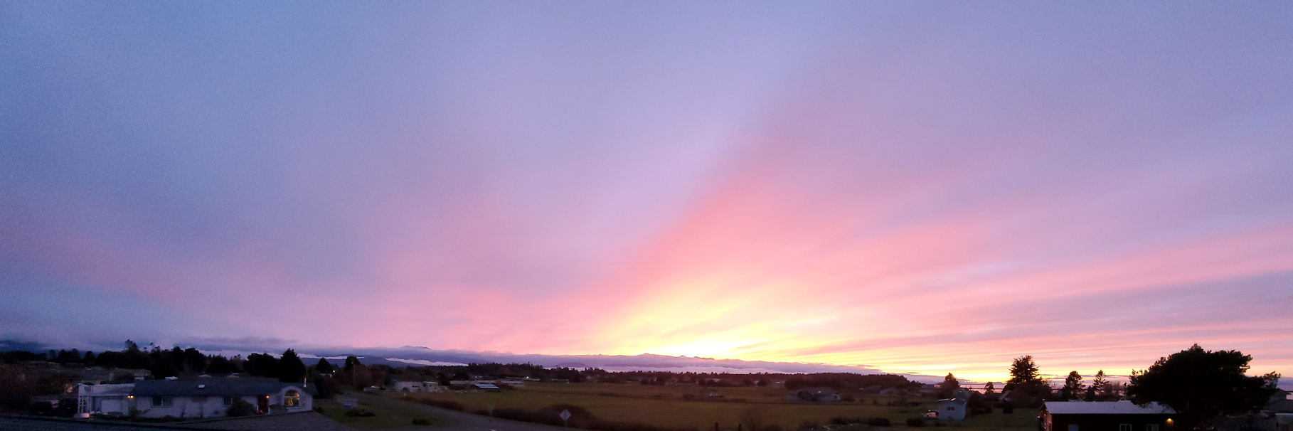 Sunset over Olympics